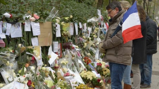 France holds memorial service for Paris attack victims