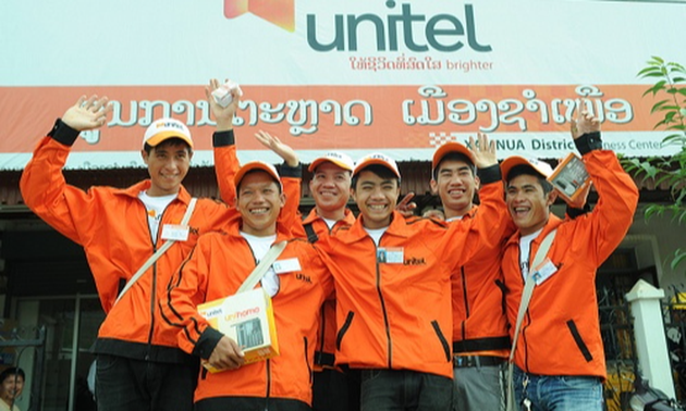 Unitel, a role model in Vietnam-Laos economic cooperation