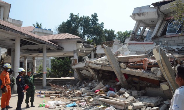 Vietnamese rescuers access quake-hit areas in Myanmar’s capital