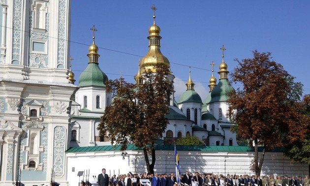 Ukraine: Deux blessés dans une explosion en plein centre de Kiev