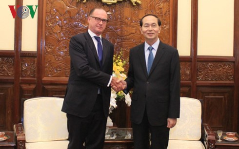 Tran Dai Quang reçoit les ambassdeurs slovaque et autrichien