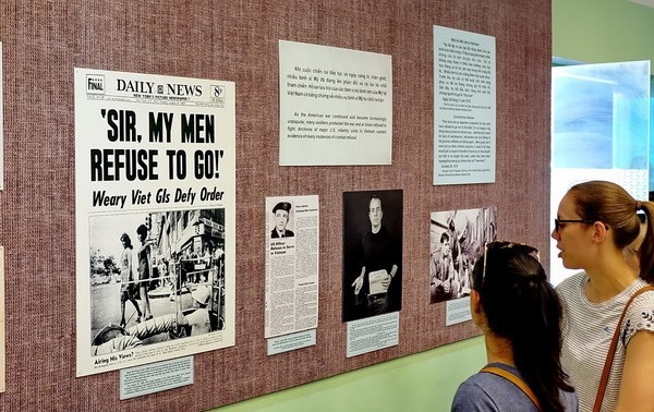 Exposition sur les protestations contre la guerre des Etats-Unis au Vietnam