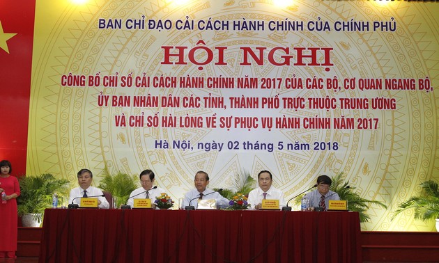 Indice de la réforme administrative 2017: Quang Ninh en tête du classement