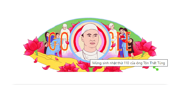 Google Doodle honore le professeur Tôn Thât Tùng