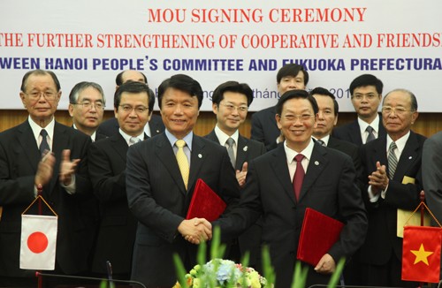 福岡県知事、ハノイ市訪問