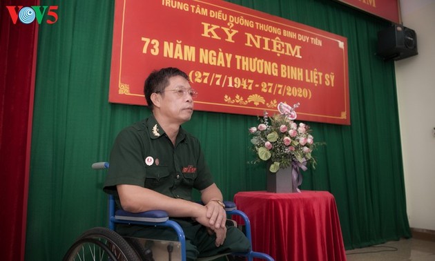 ハナム省ズイティエン県にある傷病軍人養護センターの訪れ