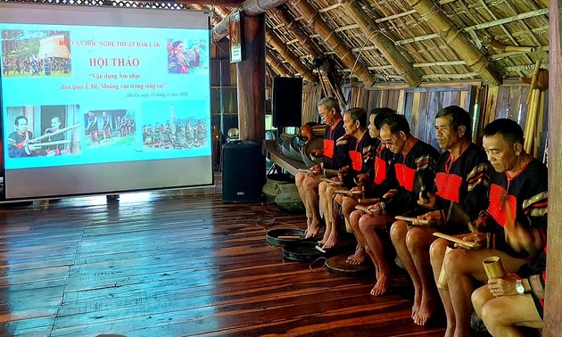 ダクラク省のドラ演奏文化の維持、保存活動