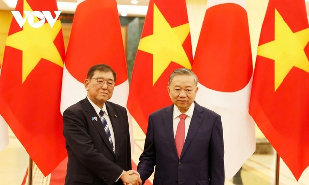 トー・ラム書記長と石破首相が会見 ベトナムと日本、戦略的協力関係を深化へ