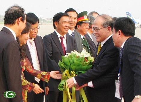 阮生雄圆满结束亚欧议会伙伴会议行程回国