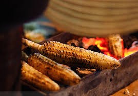 河内的小吃——烤玉米