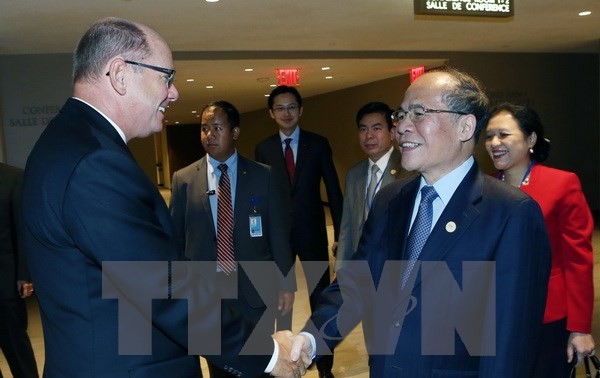 阮生雄在美国进行重要外交会晤