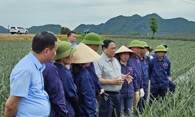 范明政视察宁平省