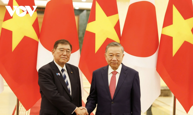 组图：苏林会见日本首相石破茂