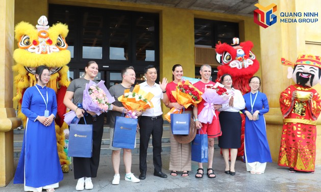 广宁省接待600名会奖旅游游客