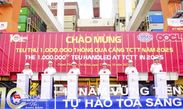 盖梅-氏威新港连续第二年迎来第一百万个标准箱