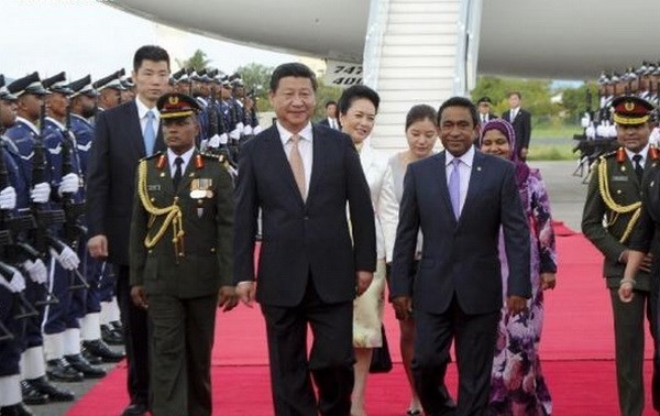 Presiden Tiongkok, Xi Jinping melakukan kunjungan di Asia Selatan