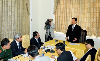 Premierminister Dung trifft Wähler in Stadtbezirk Hong Bang in Haiphong