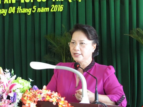 Nguyen Thi Kim Ngan trifft Wähler des Bezirks Ninh Kieu in Can Tho