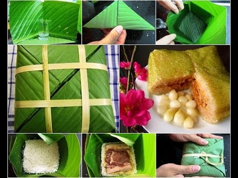 Traditionelle Chung-Kuchen für das Neujahrsfest Tet