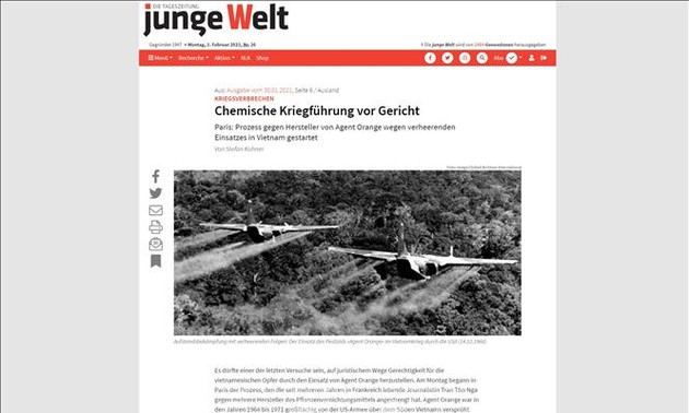 Internationale Medien berichten über Kampf zur Gerechtigkeit für vietnamesische Agent-Orange-Opfer