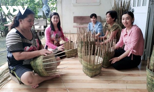 Chance für das Flechten der Volksgruppe der Khmer