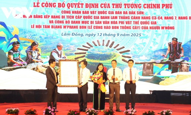 Lam Dong ehrt zahlreiche nationale Kulturschätze und Erbestätten