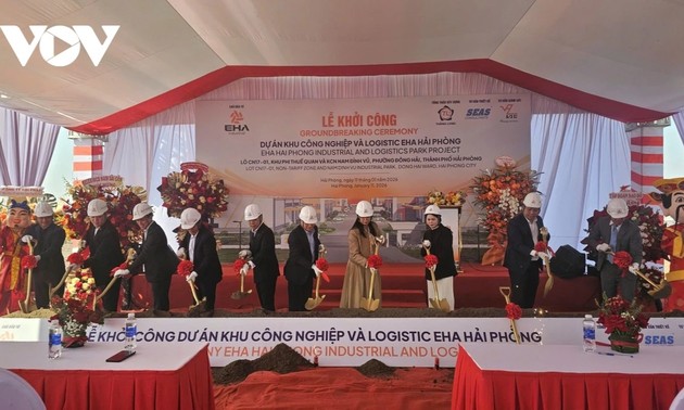 Spatenstich für das fast 35 Millionen US-Dollar schwere Logistikprojekt in Hai Phong