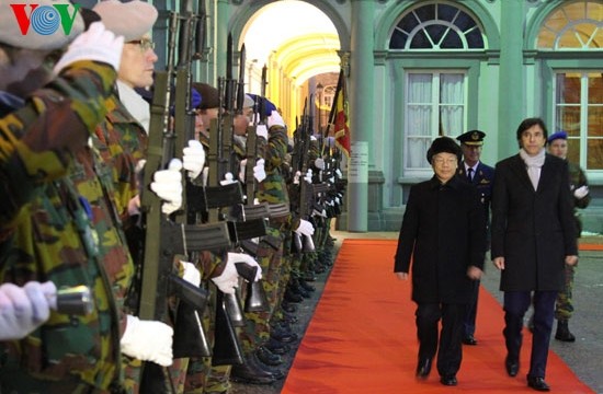 Unterredung von KPV-Generalsekretär mit Belgiens Premier