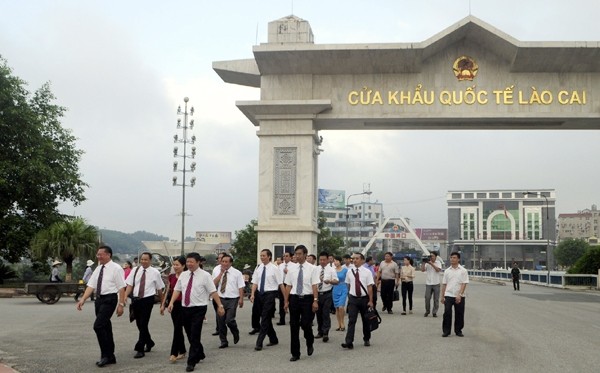 Aufbau eines freundschaftlichen Posten an der Vietnam-China-Grenze 