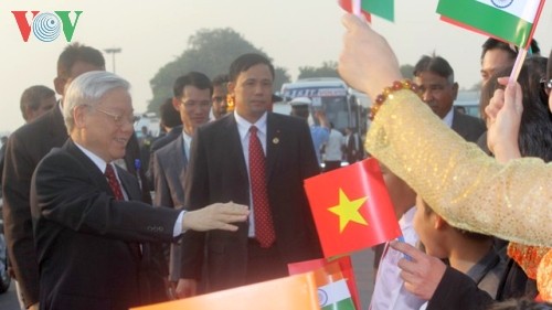 KPV-Generalsekretär Nguyen Phu Trong besucht Indien