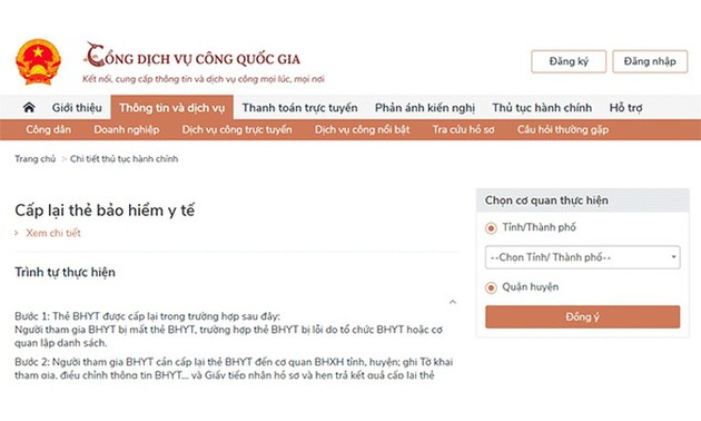 Vietnamesische Sozialversicherung bietet alle öffentlichen Dienstleistungen online an