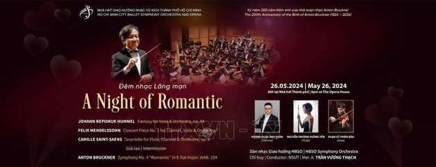 Romantische Musiknacht in Ho-Chi-Minh-Stadt