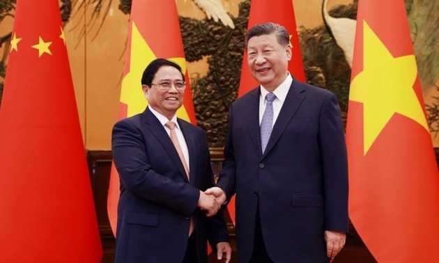 Premierminister Pham Minh Chinh trifft Staatschefs Chinas und Laos 