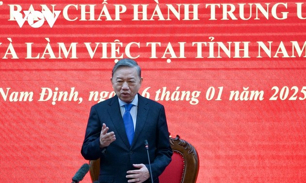 KPV-Generalsekretär To Lam besucht Nam Dinh