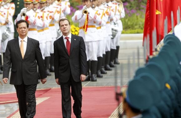 PM Federasi Rusia D.A Medvedev melakukan kunjungan resmi di Vietnam