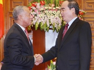 Deputi PM Vietnam, Nguyen Thien Nhan menerima Direktur NASA