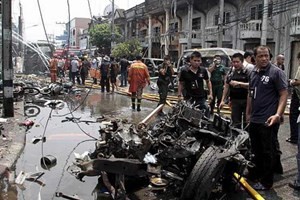  Serangan bom di Thailand Selatan menimbulkan banyak korban