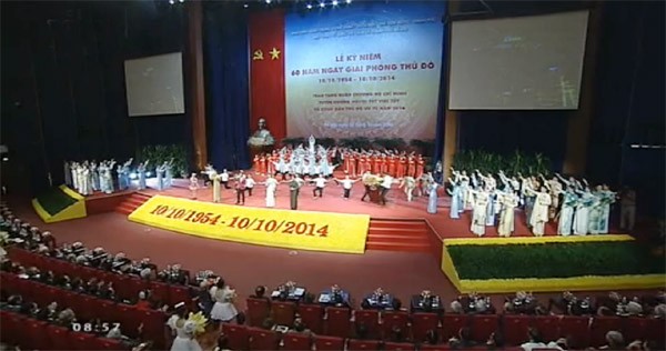 Rapat umum khidmat untuk memperingati ultah ke-60 Hari Pembebasan Ibukota