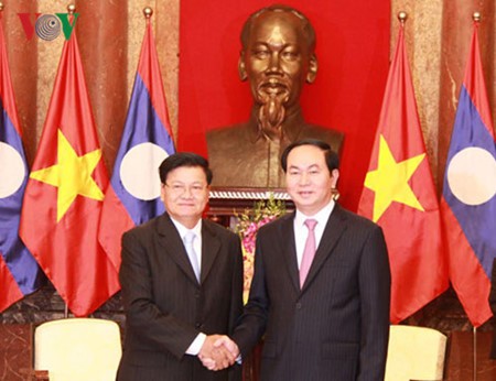  Presiden Vietnam, Tran Dai Quang menerima PM Laos