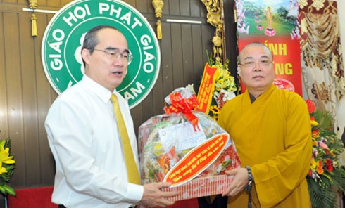 Perkembangan yang kuat dari agama Buddha merupakan bukti jelas tentang kebebasan beragama di Vietnam