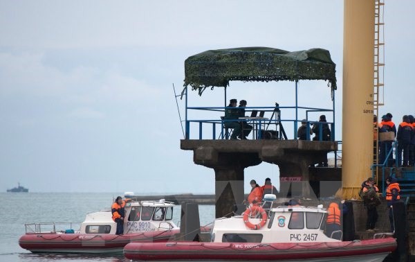 Rusia mengentas badan pesawat terbang yang jatuh di Laut Hitam