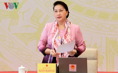 Ketua MN Viet Nam, Ibu Nguyen Thi Kim Ngan menghadiri Konferensi anggota MN full-timer