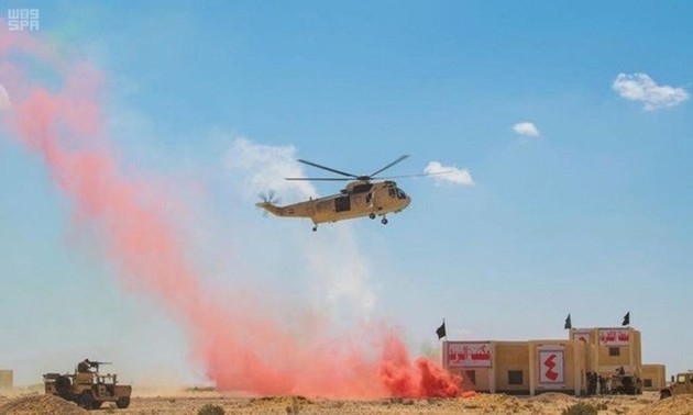 Latihan perang multi-nasional “Perisai Arab 1” di Mesir