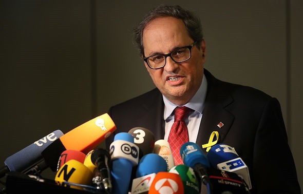 Catalonia government sworn in