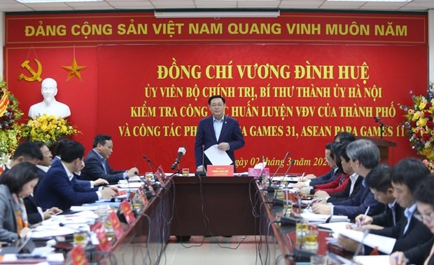 Hanoi leader inspects works for SEA Games 31, ASEAN Para Games 11