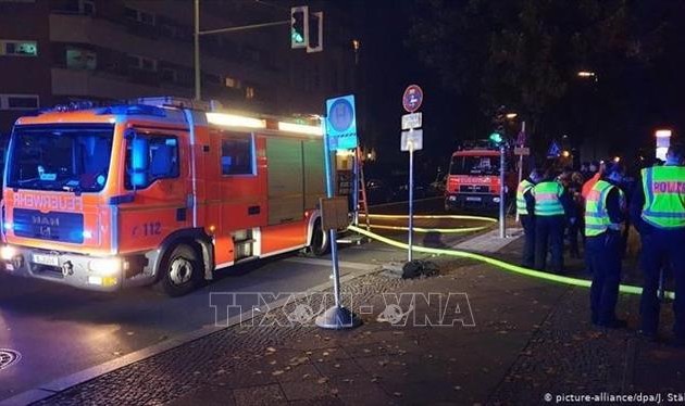 В Берлине загорелся поезд