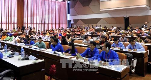 Đoàn đại biểu thanh niên Việt Nam tham dự Đại hội XIX Liên đoàn thanh niên dân chủ thế giới