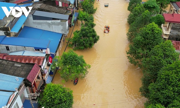 Ban Đối ngoại (VOV5) kêu gọi ủng hộ đồng bào bị ảnh hưởng bởi bão số 3 (Yagi)