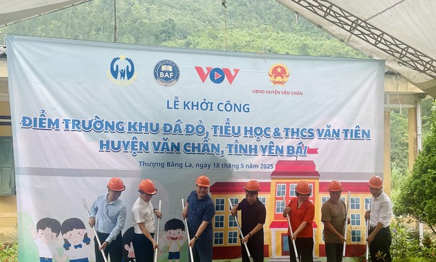 Khởi công xây dựng điểm trường Đá Đỏ - Rút ngắn quãng đường đến trường cho trẻ em vùng cao
