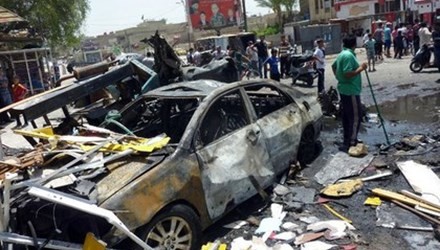 Serangan bom di ibukota Baghdad menimbulkan puluhan korban